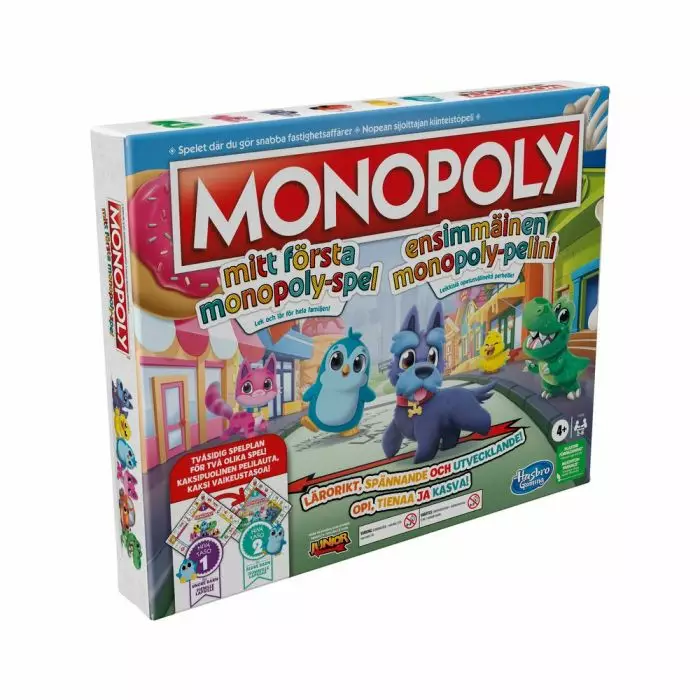 Hasbro Games Monopoly ensimmäinen monopoly-pelini FI/SE - Lautapelit ja seurapelit - 5010993940042 - 1