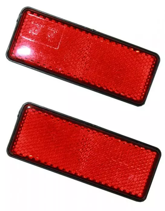 Heijastin 2kpl punainen - Peräkärryn valot ja heijastimet - 6430074690212 - 1