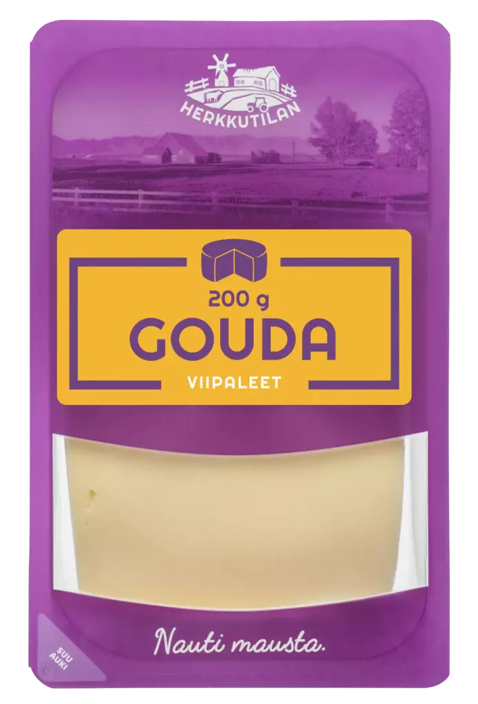 HERKKUTILAN GOUDA VIIPALEET 200G - Kissat - 6430053730632 - 1