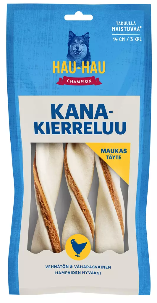HHC Kanakierreluu M 14cm 3kpl 70g - Koiran herkut - 6430076893772 - 1