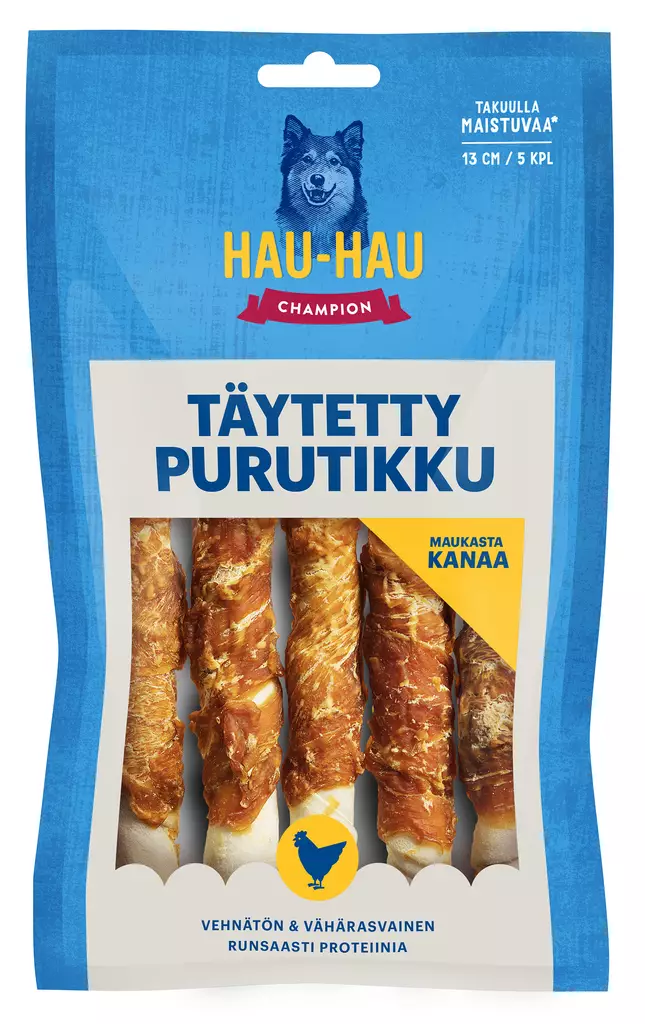HHC Täytetty purutikku 13cm 5kpl 180g - Koiran luut - 6430056881102 - 1