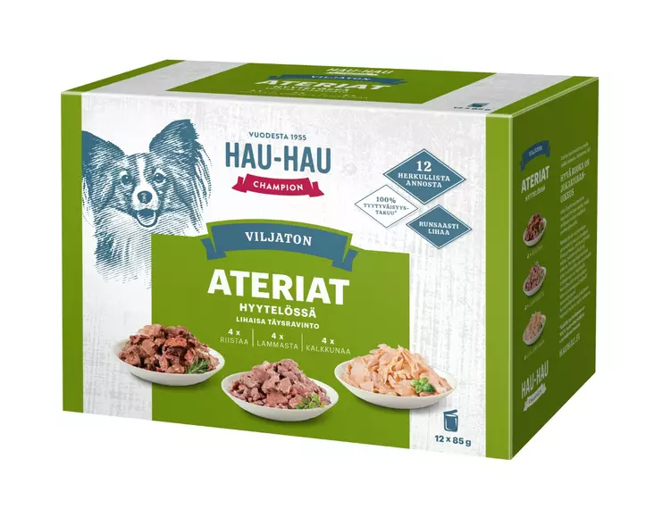 Hhc Viljaton annosateria laj. 12x85g - Koiran märkäruoat - 6430069586872 - 1