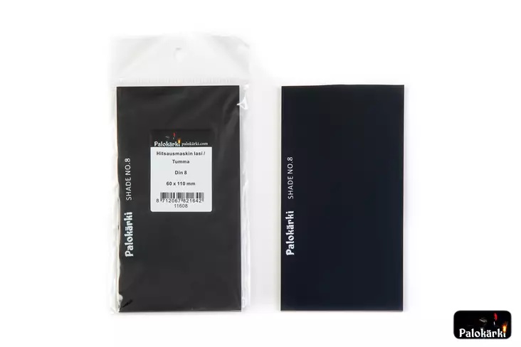 Hitsausmaskin lasi tumma DIN8 60x110mm - Hitsausmaskit ja suojaimet - 8712067821642 - 1