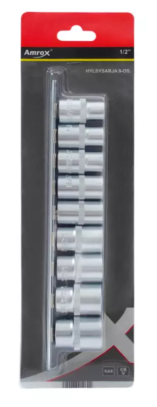 Hylsysarja 1/2" SAE 9-os - Hylsysarjat - 6420286912622 - 1