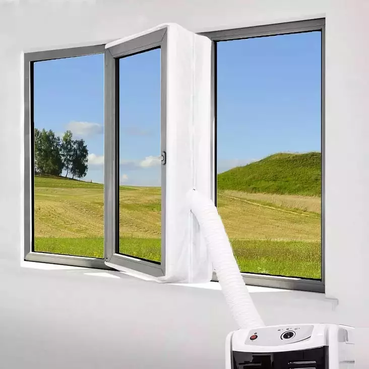 Ikkunasarja ilmastointilaitteelle 400 cm - Puhaltimet ja tuulettimet - 6438168106922 - 1