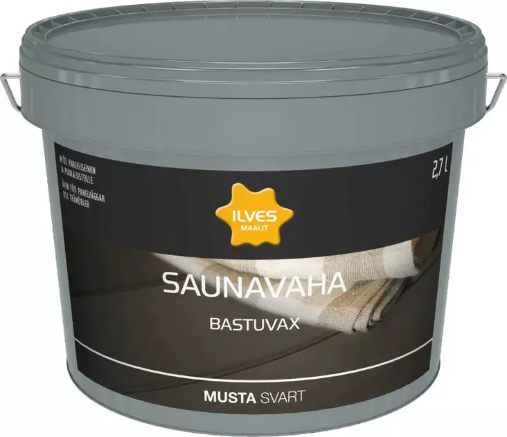 Ilves Saunavaha Musta 2,7L - Saunasuojat ja vahat - 6430026951972 - 1