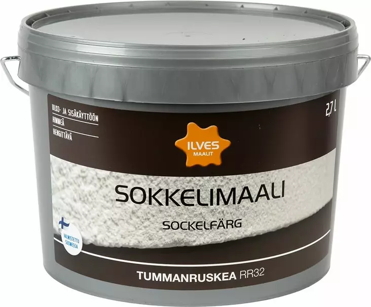 Ilves Sokkelimaali Tummanruskea 2,7L - Muut ulkomaalit - 6430026952832 - 1
