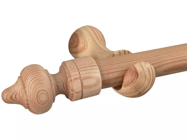 Isoäidintanko 28/200 puu - Verhotangot ja verhotarvikkeet - 6417012142002 - 1