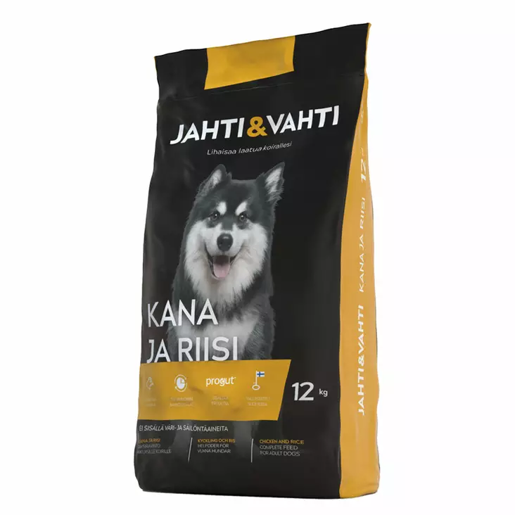Jahti&Vahti Kana ja Riisi 12kg - Koiran kuivaruoat - 6417679047702 - 1
