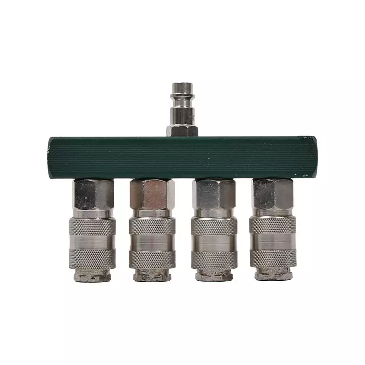 Jakoventtiili 4-osainen 1/4" liittimet - Paineilmatarvikkeet - 6438152029992 - 1