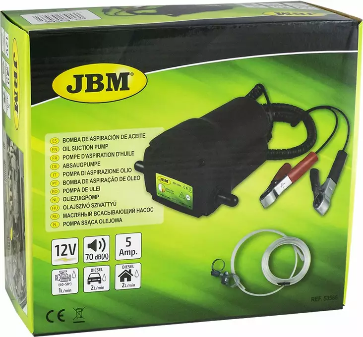 JBM Öljynvaihtopumppu 12V 5A - Autotarvikkeet - 8435034535662 - 1