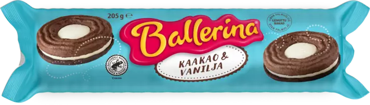 Kantola ballerina kaakao&vanilja - Keksit - 6410380054212 - 1