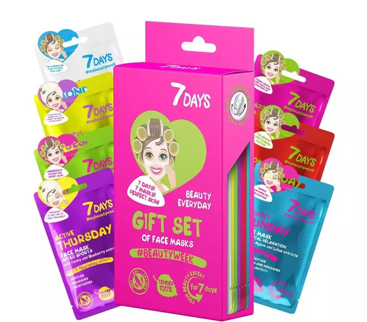 Kasvonaamio lahjapakkaus 7 Days - Kasvonaamiot - 4607154699102 - 1