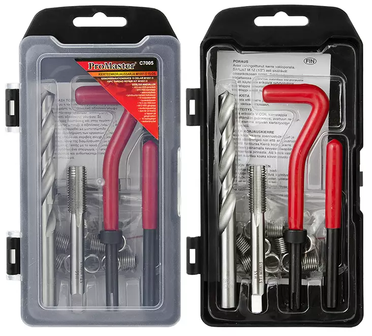 Kierteenkorjaussarja M10x1.5 15-os. - Kierretyökalut - 6420286870052 - 1