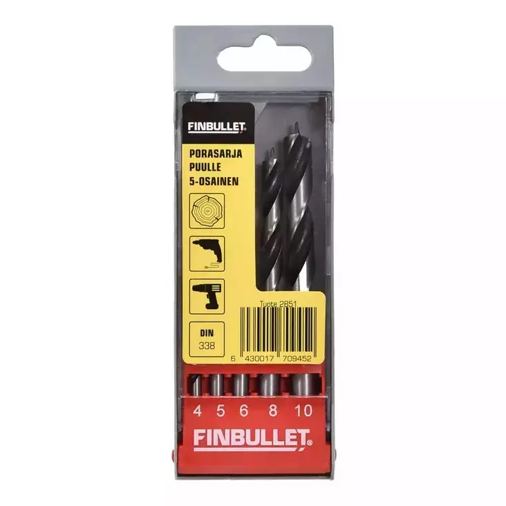 Finbullet Porasarja puulle 5-osainen - Puuporanterät - 6430017709452 - 1