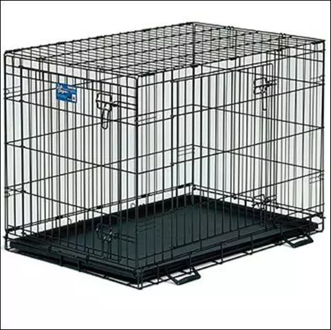 Koiran näyttelyhäkki 2-ovinen 90x56x63cm - Koiran tarvikkeet - 6438168011332 - 1