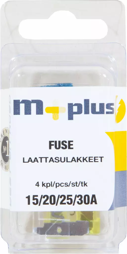 M+ Laattasulakelajitelma 15/20/25/30A - Sulakkeet ja sulakelajitelmat - 6417196696872 - 1