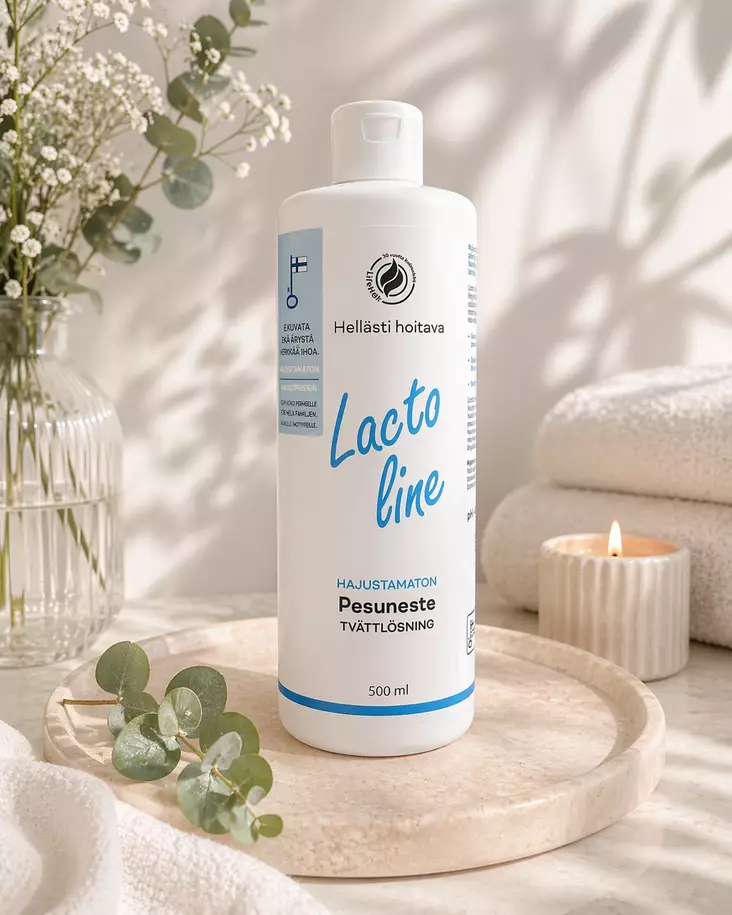 Lacto Line Pesuneste 500ml hajustamaton - Suihkugeelit- ja saippuat - 6417037670412 - 1