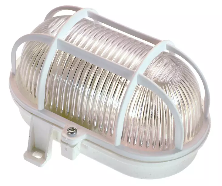 Laivavalaisin E27 ovaali valkoinen - Ulkokattovalaisimet - 4011160561122 - 1