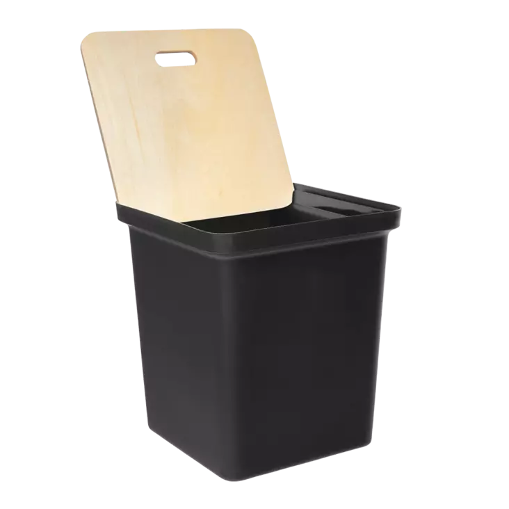 Lajitteluboksi musta - Keittiön jäteastiat - 6423800036712 - 1