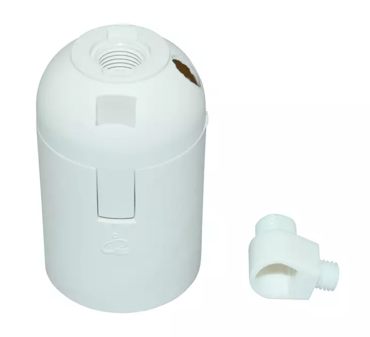 Lamppupidin E27 valkoinen - Valaisintarvikkeet - 6438140944122 - 1