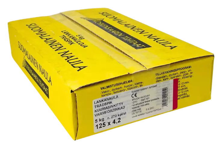 Lankanaula kuumasinkitty 4,2x125mm 5kg - Naulat - 6417559091252 - 1