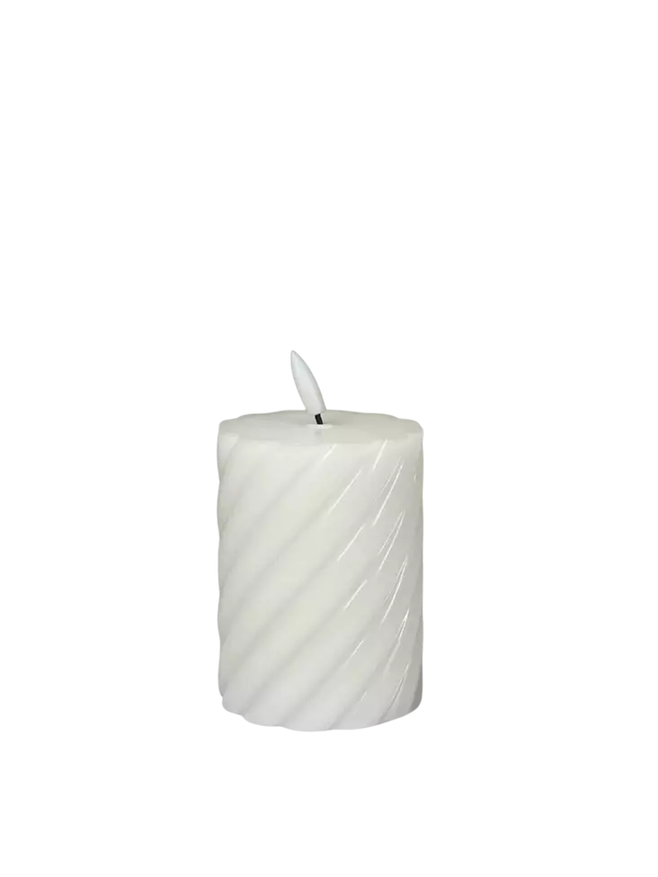 Led 3D twister kynttilä 10cm - Led-kynttilät - 6438159990202 - 1