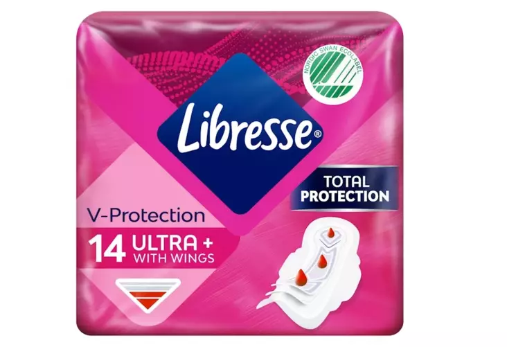 Libresse side Ultra+ Wings regular 14kpl - Pikkuhousunsuojat ja siteet - 7310790088212 - 1