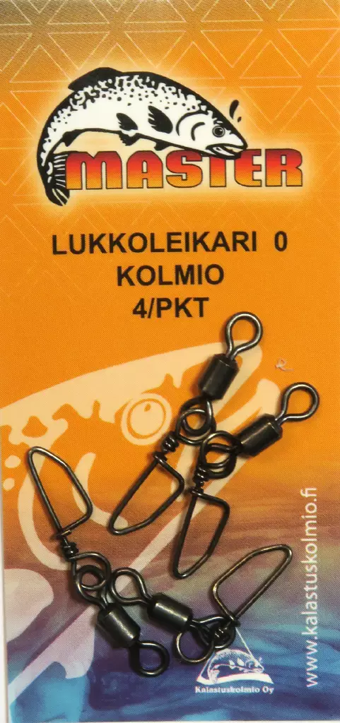 Lukkoleikari master 0 kolmio 4/pkt - Perukkeet, lukot, koukut ja painot - 6416473140572 - 1
