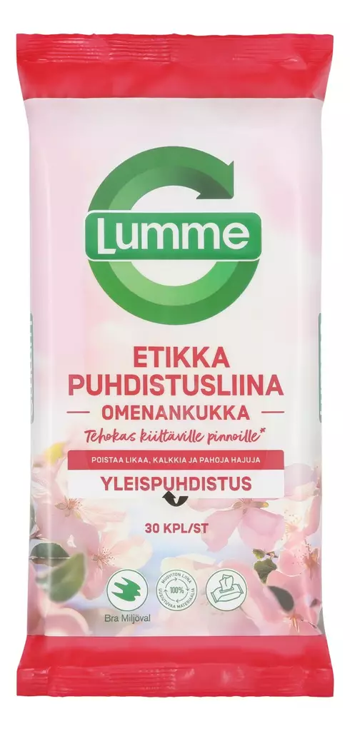 Lumme Omenankukka Etikkapuhdistusliina - Siivousliinat - 7310617312742 - 1
