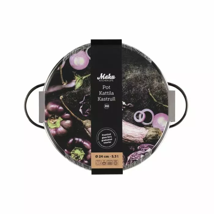Maku kattila lasikannella 5,3l - Kattilat,kasarit ja padat - 6410416201962 - 1