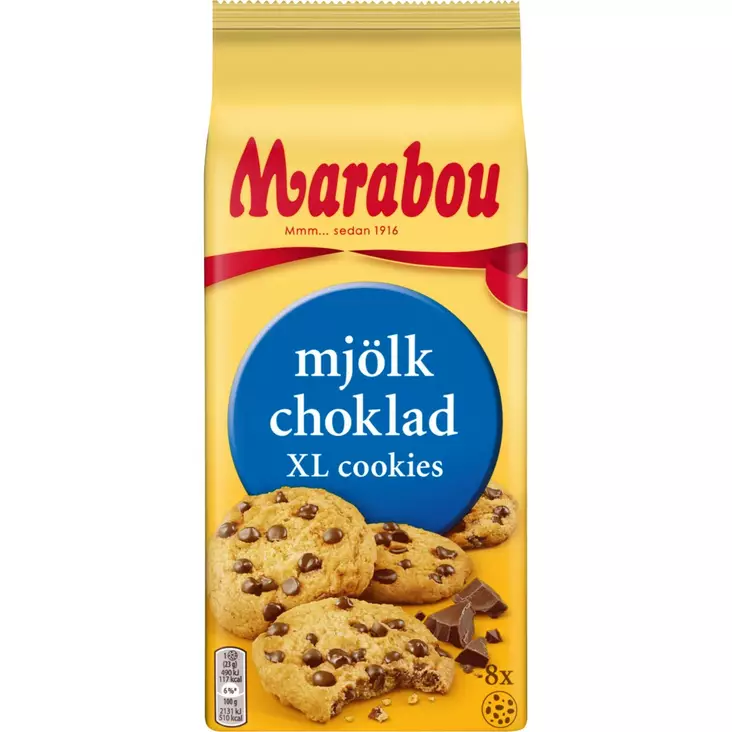 Marabou maitosuklaa cookies 184g - Keksit - 7622300589882 - 1