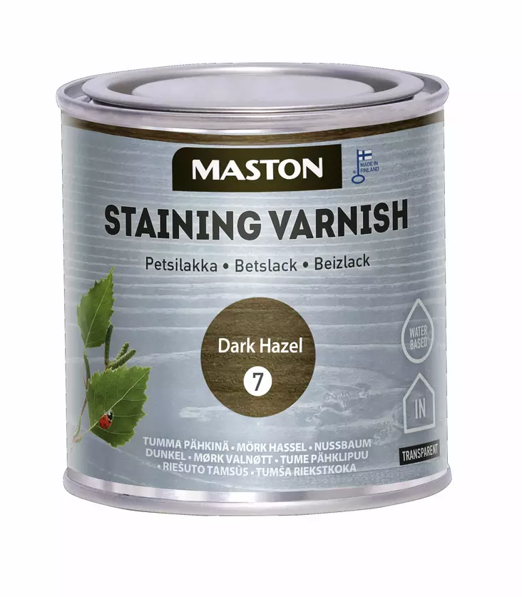 Maston petsilakka 250ml 7 tumma pähkinä - Puunsuojat ja petsit - 6412490003562 - 2