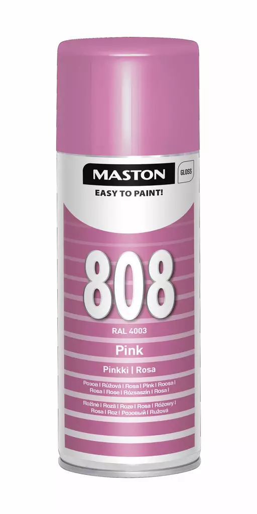 Maston Spraymaali 100- Pinkki 808 400ml - Spraymaalit - 6412490005672 - 2