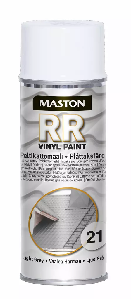 Maston Spraymaali RR21 Vaaleanharmaa 400ml - Spraymaalit - 6412494100212 - 2