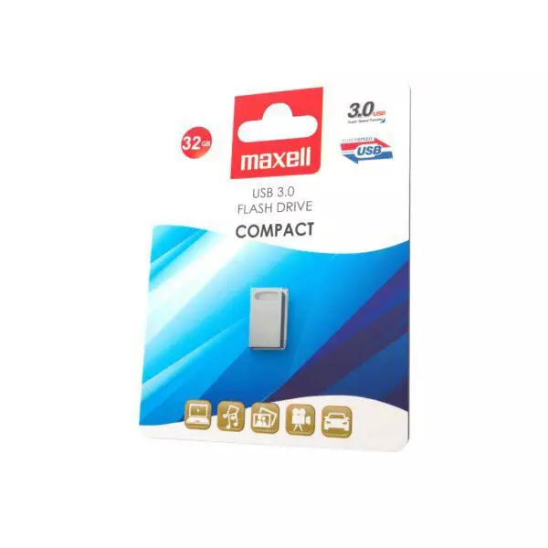Maxell compact usb 3.0 32gb muistitikku - Muistitikut ja muistikortit - 4902580785352 - 1