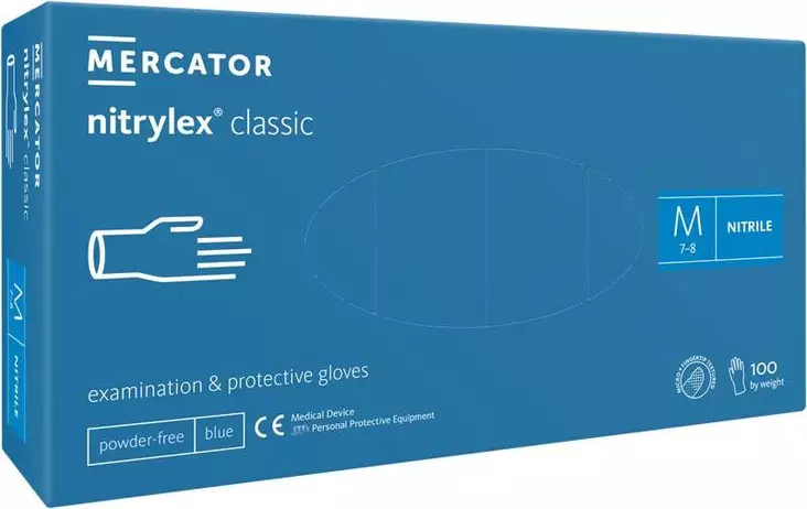 Mercator Nitrylex käsineet koko M - Kertakäyttöhanskat - 5906615028642 - 1