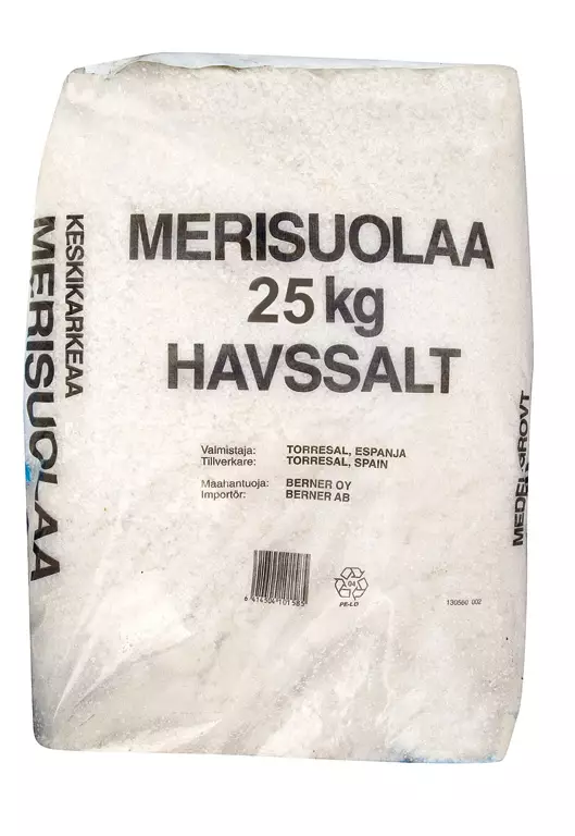 Merisuola 25kg keskikarkea - Suolat - 6414504101592 - 1
