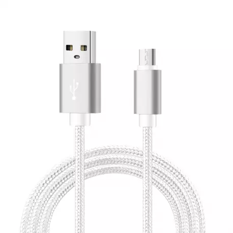 Mobia punottu kaapeli usb-c, 1m, hopea - Puhelintarvikkeet ja laturit - 6430076520692 - 1