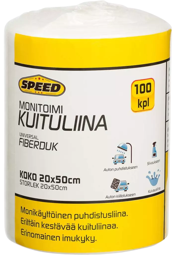 Monitoimi kuituliina 20x50cm 100kpl - Liinat ja levittimet - 6438168099392 - 1