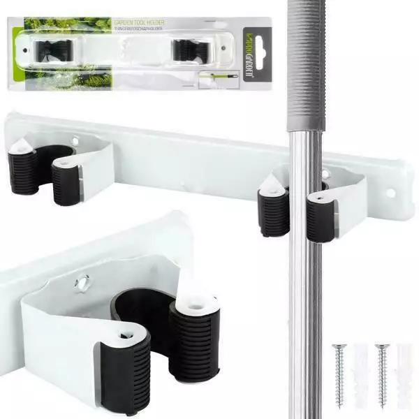 Moppi-,harja- ja työkaluteline - Koukut ja naulakot - 8711295663482 - 1