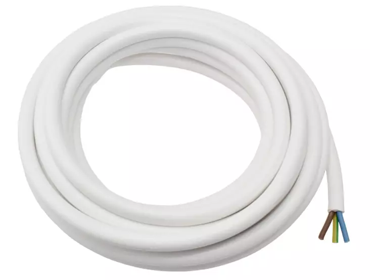 MSK 3x1,5mm valkoinen 5m - Asennuskaapelit ja sähköjohdot - 6438140417152 - 1