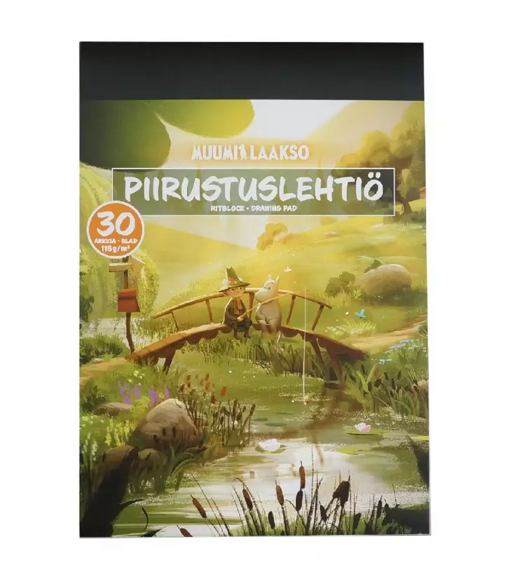 Muumilaakso piirustuslehtiö A4 30ark - Vihkot, lehtiöt, muistikirjat - 6417749428172 - 1