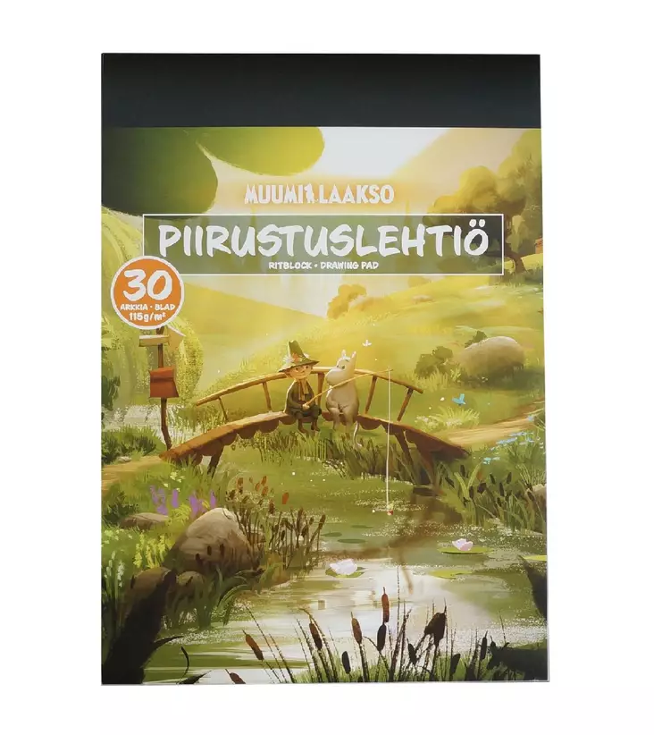 Muumilaakso piirustuslehtiö A4 30ark - Vihkot, lehtiöt, muistikirjat - 6417749428172 - 1