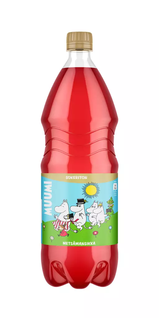 Muumi Metsämansikka sokeriton 1,5l - Virvoitusjuomat ja mixerit - 6415600566742 - 1