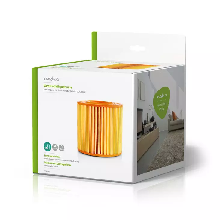 Nedis keskuspölynimurin suodatin A/C - Pölypussit imureihin - 5412810285952 - 1
