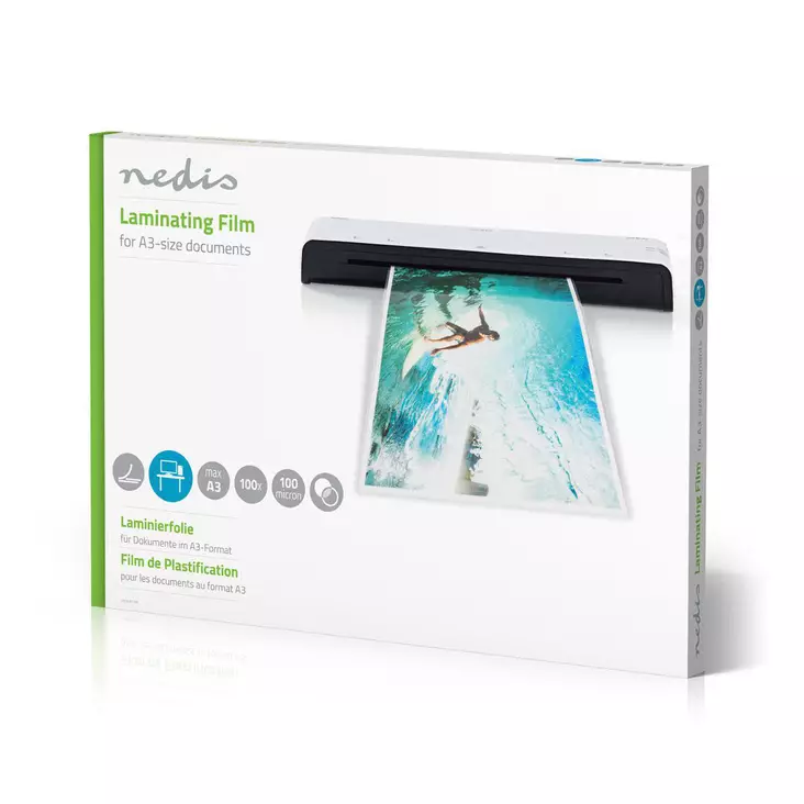 Nedis laminointikalvo A3 100kpl - Muut toimistotarvikkeet - 5412810268702 - 1