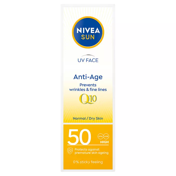 Nivea UV Face Anti Age Q10 Cream SPF50 - Aurinkorasvat ja itseruskettavat - 4006000138022 - 1