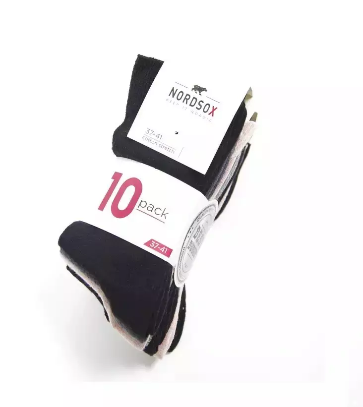 Nordsox sukat 10-pack 37-41 - Naisten sukat ja sukkahousut - 6438159078542 - 1