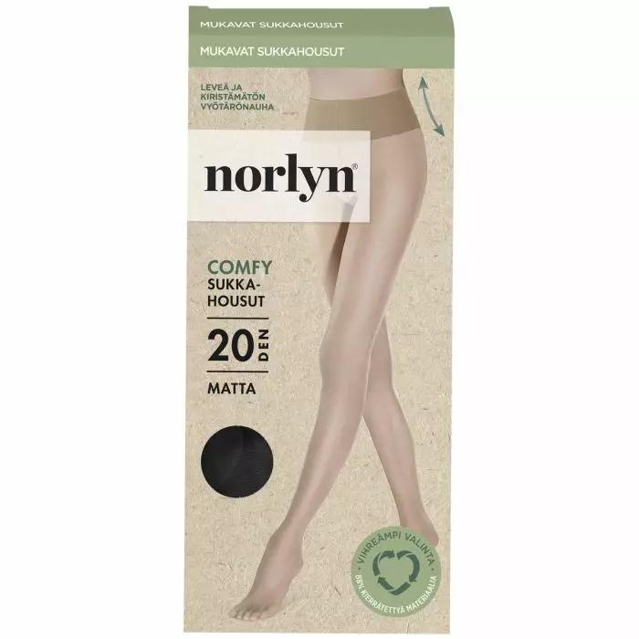 Norlyn comfy 20den sukkahousut black 49-52 - Naisten sukat ja sukkahousut - 7029340036992 - 1